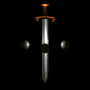 animation of the trinity as a spinning sword