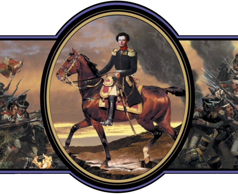 Illustration Clausewitz on horseback
