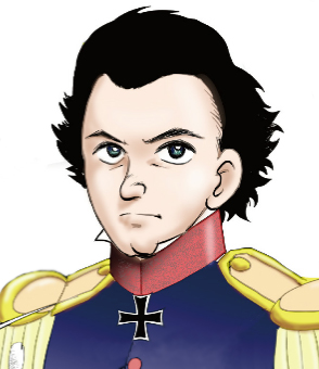 Clausewitz as depicted in a Japanese book of cartoons